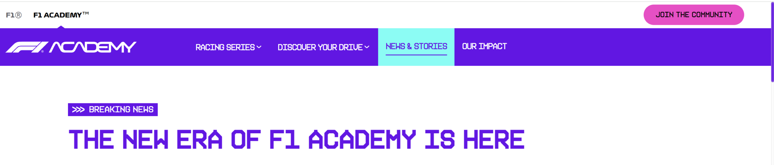 The new layout introduces the fourth F1 Academy season.