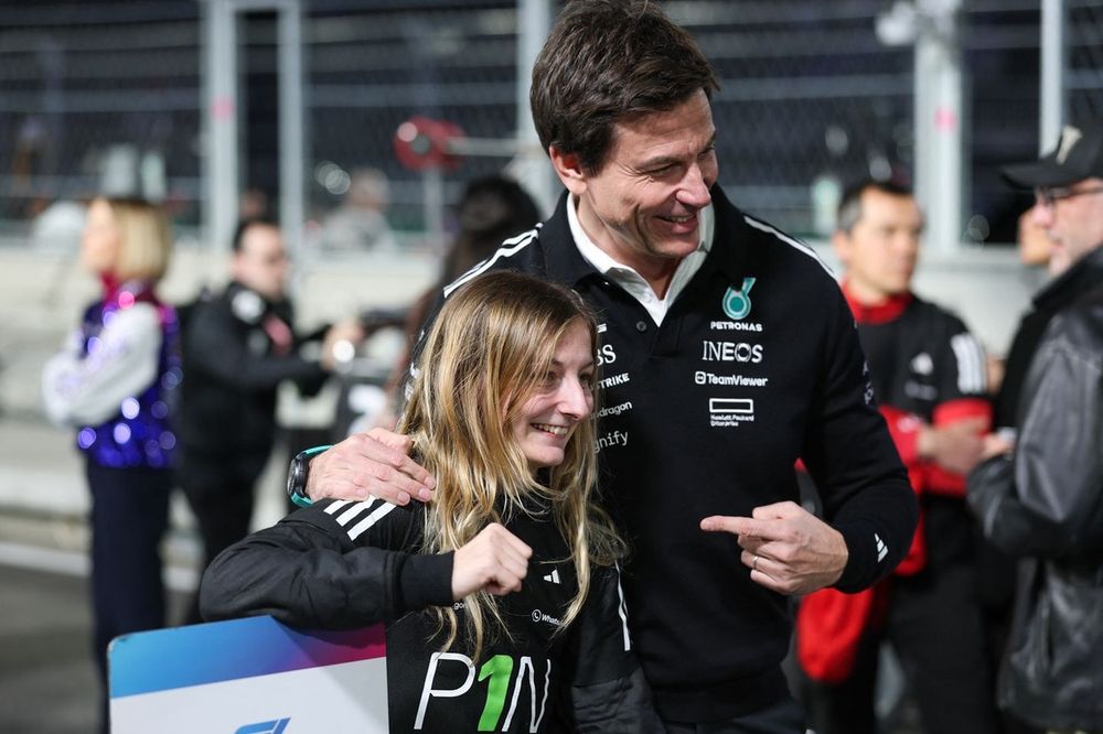 Doriane Pin with Toto Wolff