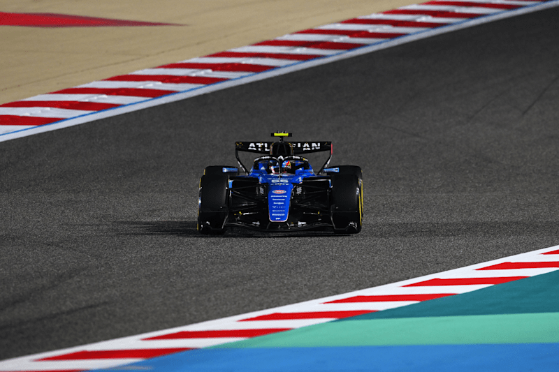 Carlos Sainz (Williams F1 team) on track in Bahrain