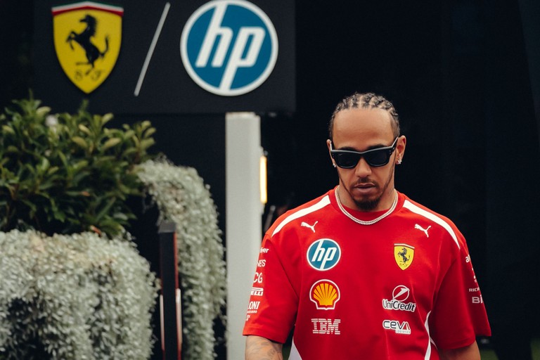 Lewis Hamilton for Scuderia Ferrari at the 2026 F1 Australian GP