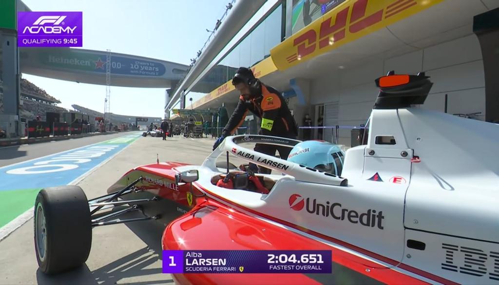 Alba Larsen qualifying in Shanghai