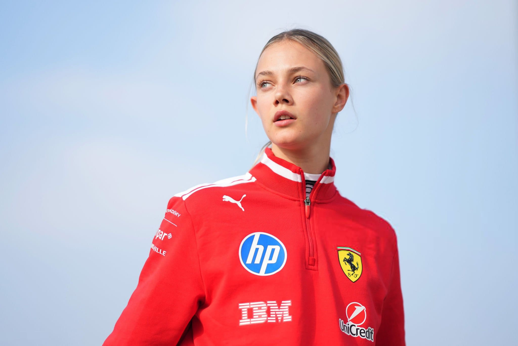 Alba Larsen's first weekend as a ferrari driver