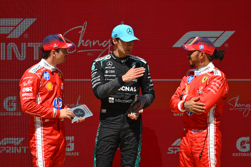 Chinese GP Sprint Race podium