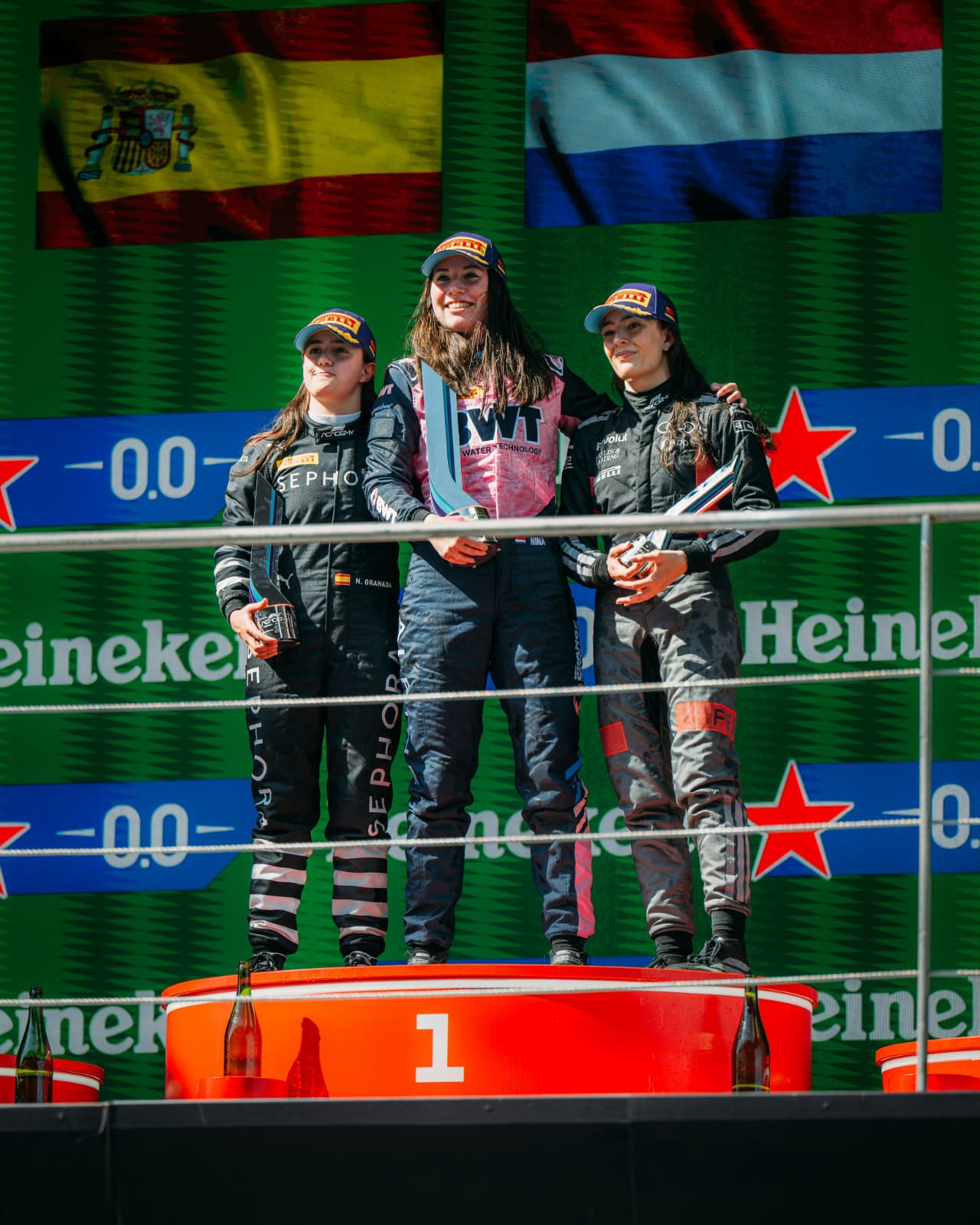 Podium for F1 Academy race 1 in Shanghai