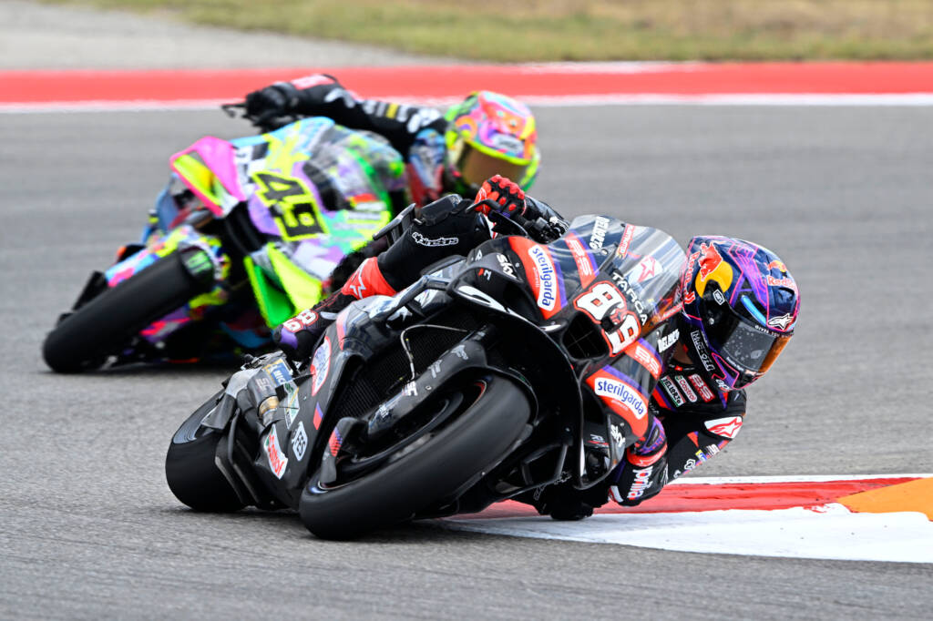 Jorge Martin competes during Stop 3 of the MotoGP World Championship, Grand Prix of the Americas, in Austin, TX, USA on March 29, 2026. // Gold & Goose / Red Bull Content Pool