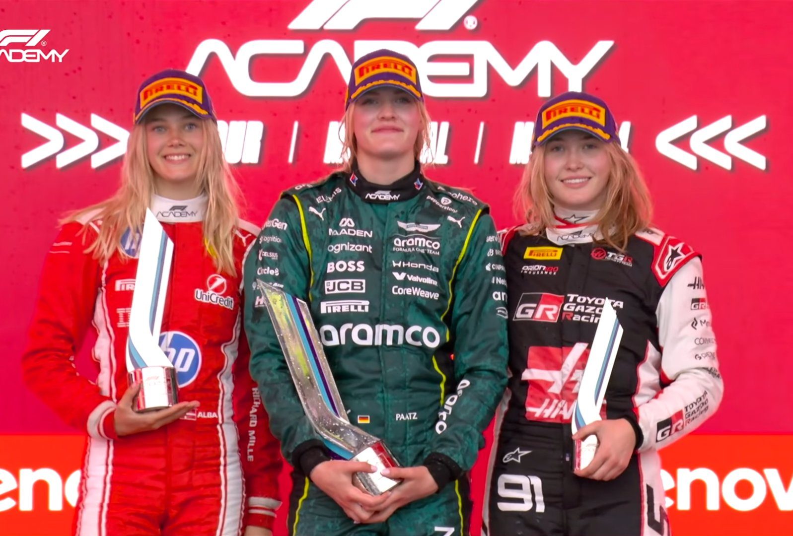 Race 2 podium
