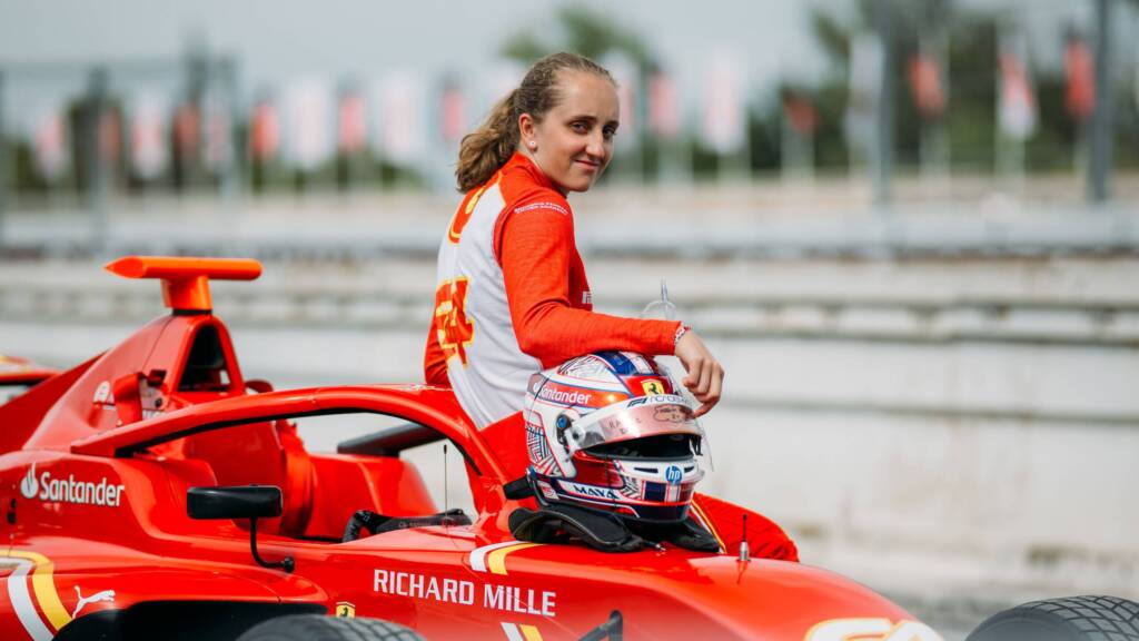 Maya Weug first female Ferrari driver