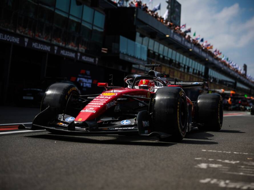 Charles Leclerc at the Australian GP FP1