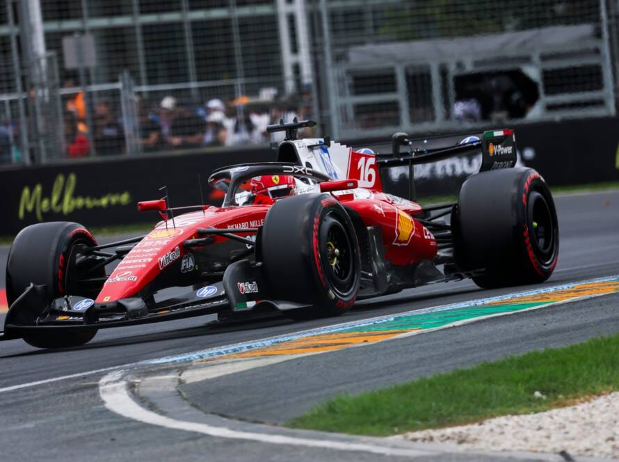 Charles Leclerc driving the SF-26 at the 2026 F1 Australian GP for Scuderia Ferrari