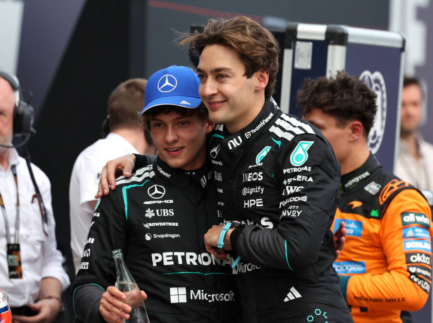 Russell and Antonelli lock front row Chinese GP