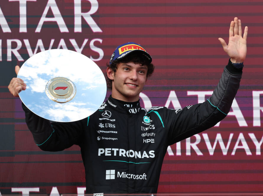 Kimi Antonelli wins Chinese GP