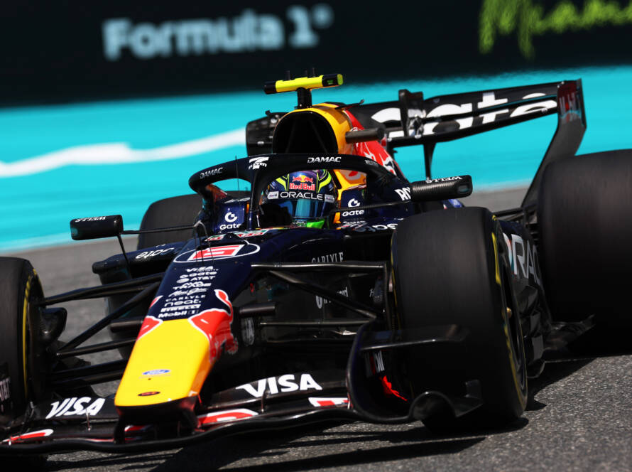 MIAMI, FLORIDA - MAY 01: Isack Hadjar of France driving the (6) Oracle Red Bull Racing RB22 Red Bull Ford on track during practice ahead of the F1 Grand Prix of Miami at Miami International Autodrome on May 01, 2026 in Miami, Florida. (Photo by Alastair Staley/LAT Images) // Getty Images / Red Bull Content Pool // SI202605020007