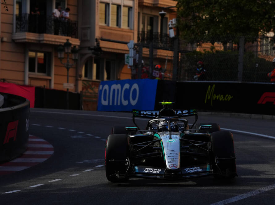 Monaco Grand Prix, Friday, Getty Images MONTE-CARLO, MONACO - JUNE 05: Andrea Kimi Antonelli of Italy driving the (12) Mercedes AMG Petronas F1 Team W17 on track during practice ahead of the F1 Grand Prix of Monaco at Circuit de Monaco on June 05, 2026 in Monte-Carlo, Monaco. (Photo by Alex Bierens de Haan/LAT Images)