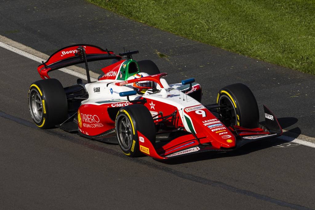 Sebastian Montoya during the Formula 2 Sprint in Madrid. Photo: F1